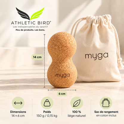 Peanut MYGA en liège naturel – Automassage & Récupération