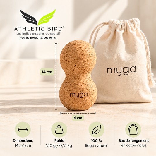 Peanut MYGA en liège naturel – Automassage & Récupération