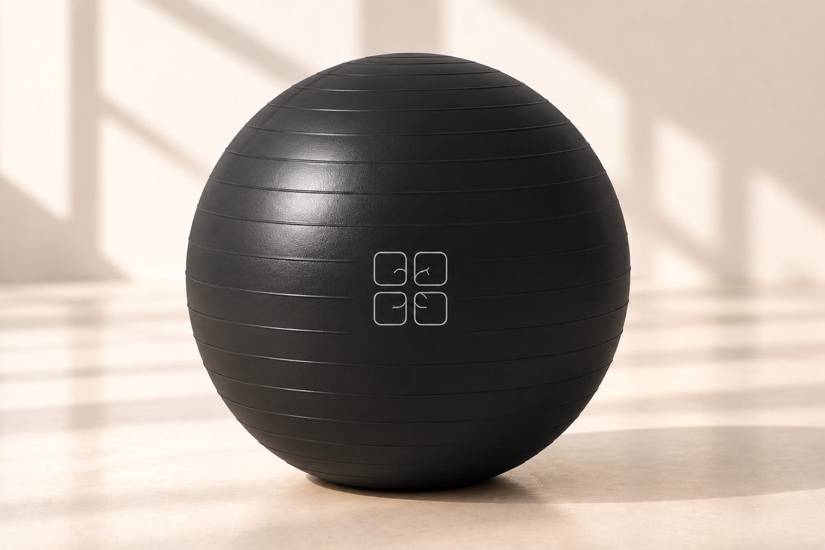 Ballon Pilates noir 22 cm Athletic Bird – mobilité, stabilité et renforcement