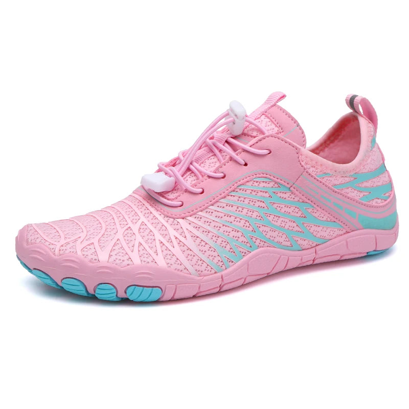 basket fitness femme rose et bleu