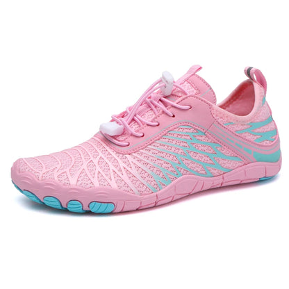 basket fitness femme rose et bleu