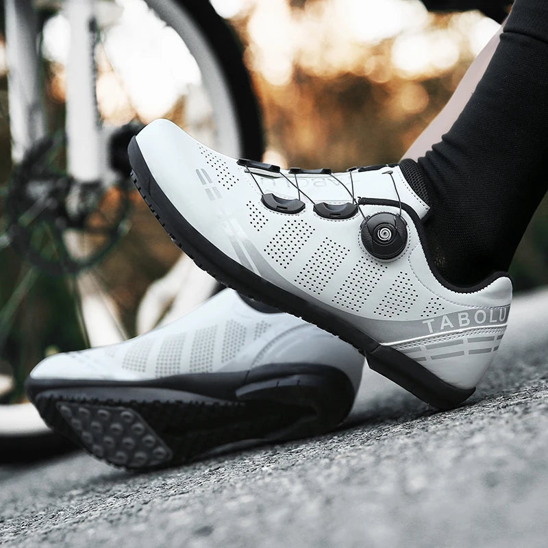chaussures velo route blanche