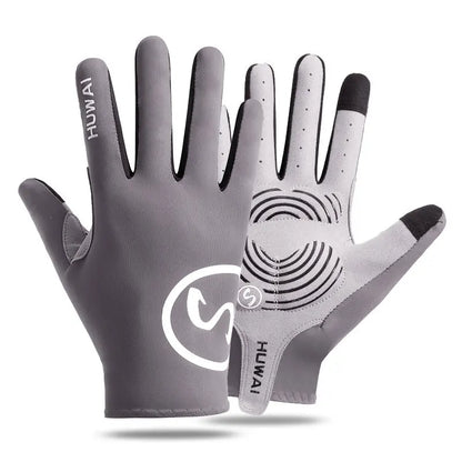 gants vélo gris