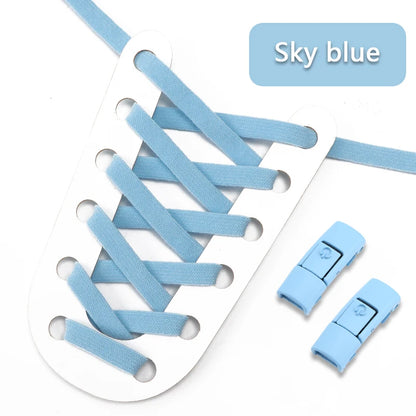 lacets sans noeud bleu