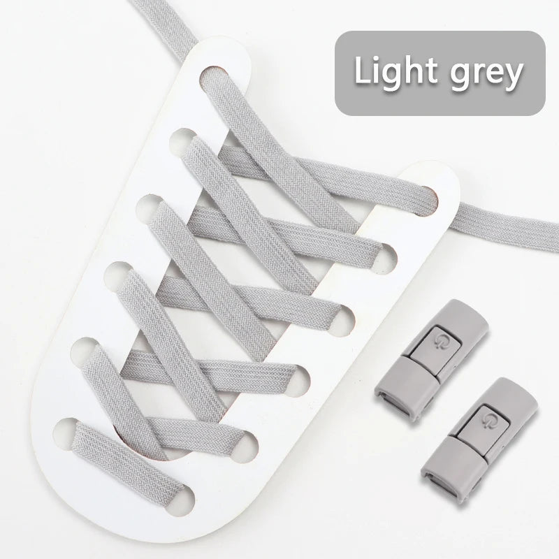 lacets sans noeud gris