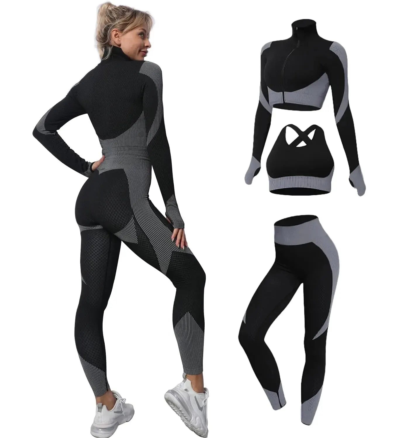 tenue femme fitness noire