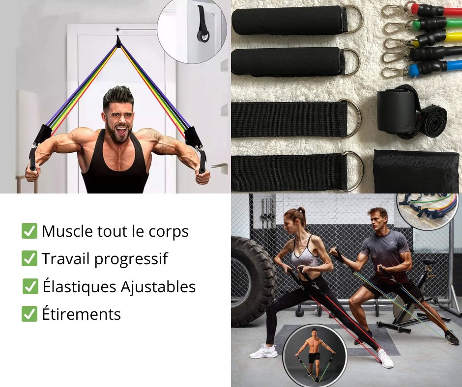 fitness bandes de résistance 
